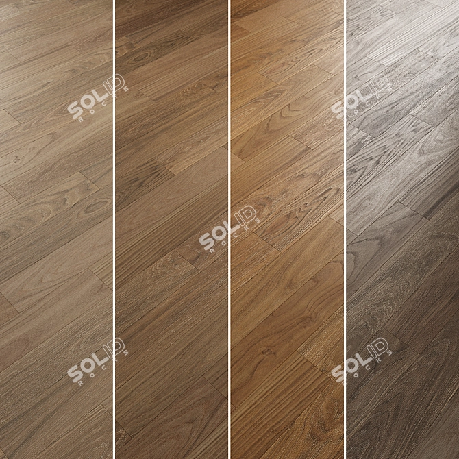  Oak Parquet Flooring Collection 3D model image 3