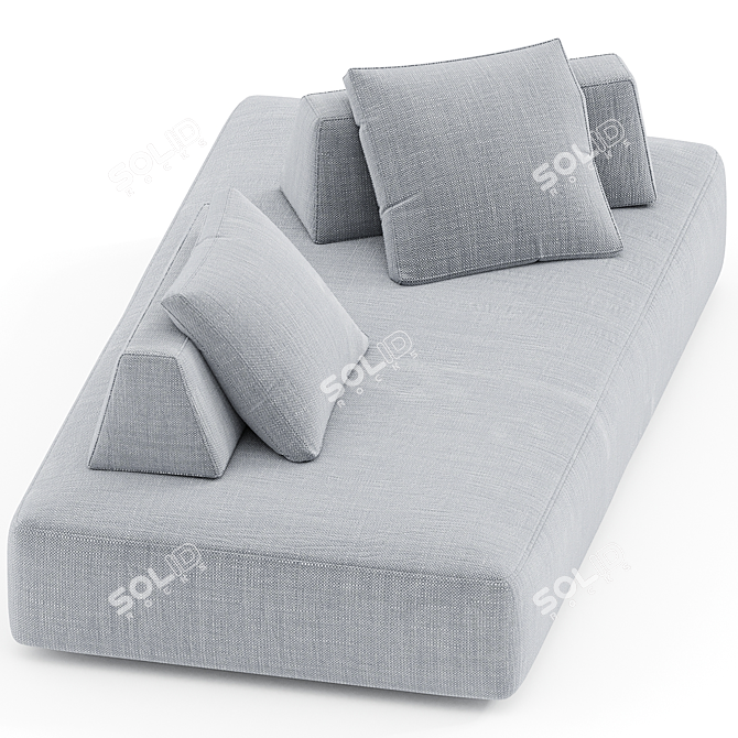 Modern Playground Sofa: 2104x1150x751mm 3D model image 2