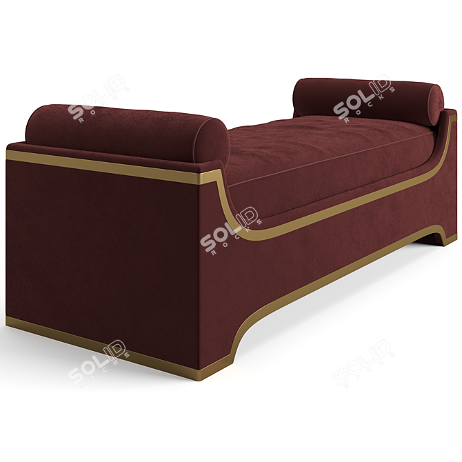 Luxury Visionnaire Bradley Ottoman 3D model image 2