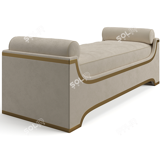 Luxury Visionnaire Bradley Ottoman 3D model image 3