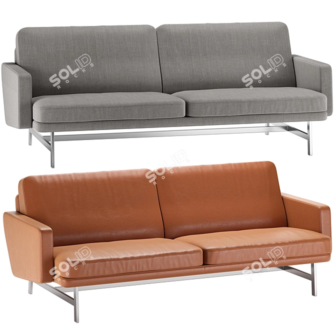 Fritz Hansen Lissoni Sofa Design 3D model image 1