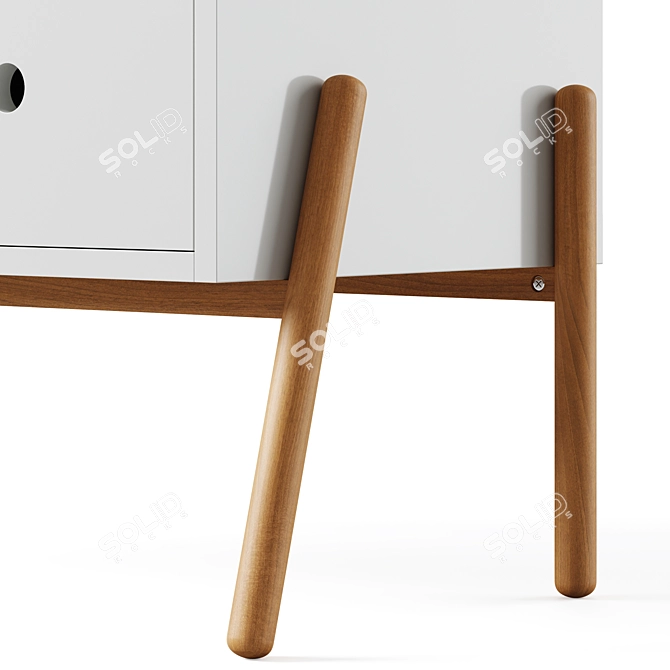 Kids' Chest with 2 Drawers, Wallet 3D model image 3