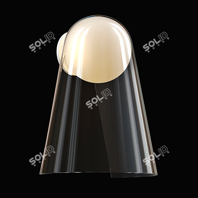 Elegant Satellight LED Wall Lamp 3D model image 1