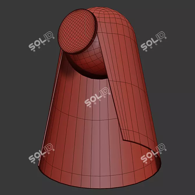 Elegant Satellight LED Wall Lamp 3D model image 2