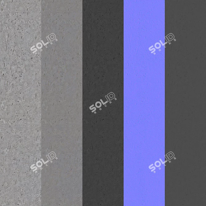  Seamless Concrete 6K Material 3D model image 3