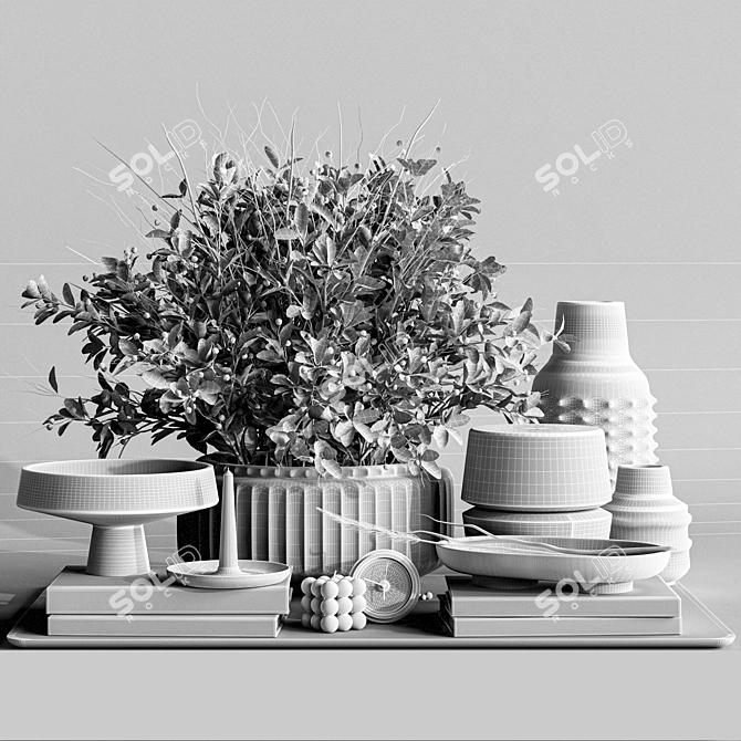 3D Decor Set with Renderers 3D model image 6