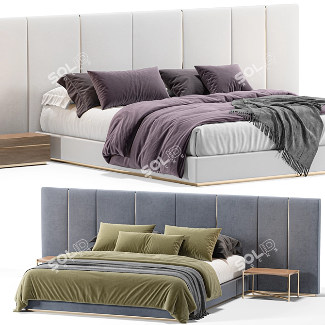 Fendi Casa Delano Bed 3D-Model 3D model image 3