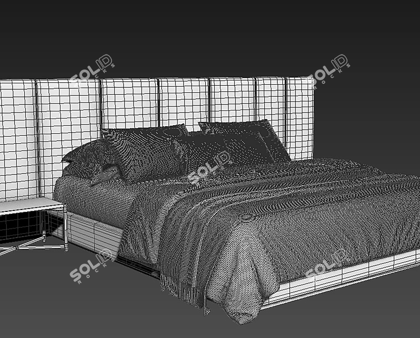 Fendi Casa Delano Bed 3D-Model 3D model image 5