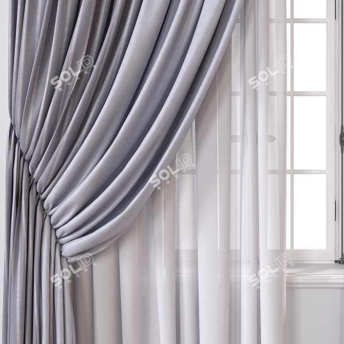 Curtain A118 3D Model Formats 3D model image 2