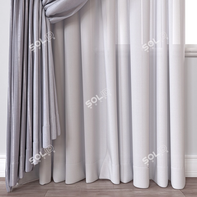 Curtain A118 3D Model Formats 3D model image 3