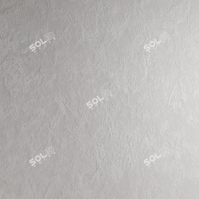 Seamless Decorative Plaster 3D Model 3D model image 4