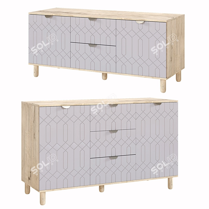  Time Deco Santiago Furniture Set 3D model image 1