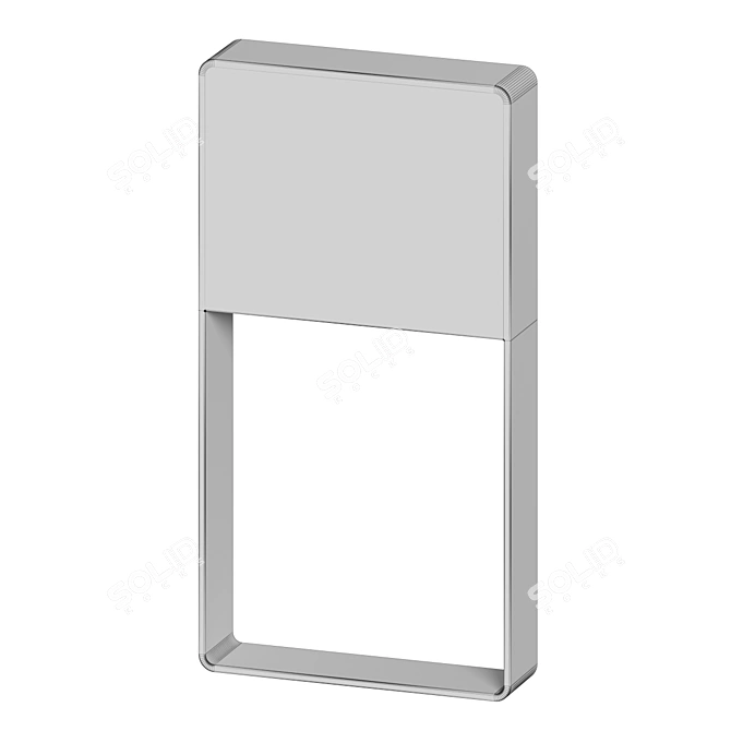 Contemporary Outdoor LED Wall Sconce 3D model image 5