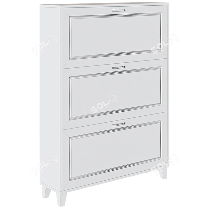 Willa Arlo Shoe Storage Cabinet 3D model image 2