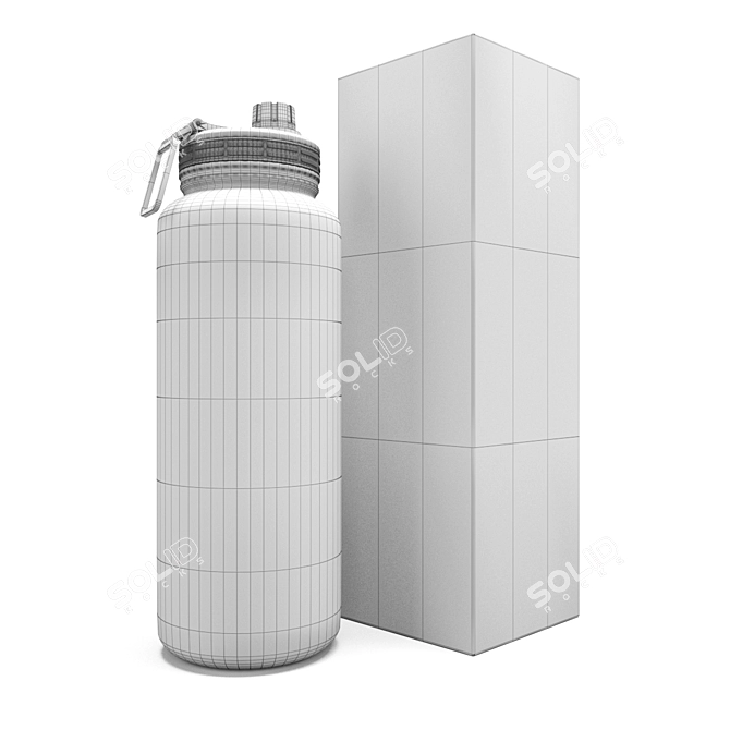 Premium Aqua Flask 32 Oz 3D model image 5