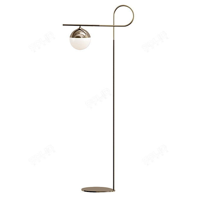 Contemporary Floor Lamp Node 3D model image 1