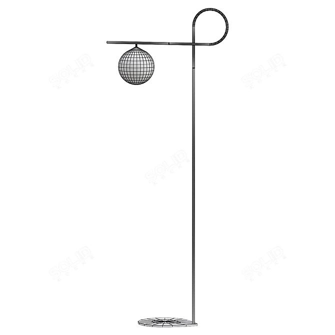 Contemporary Floor Lamp Node 3D model image 2