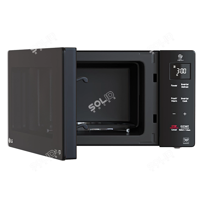 Smart Inverter Microwave Oven. 3D model image 3