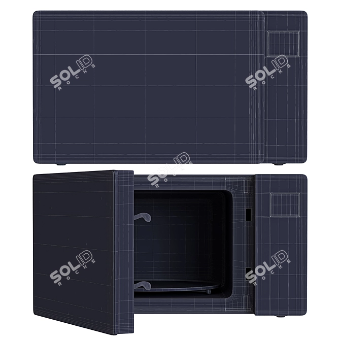 Smart Inverter Microwave Oven. 3D model image 4