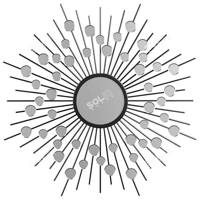 Radiant Starburst Mirror 3D model image 1