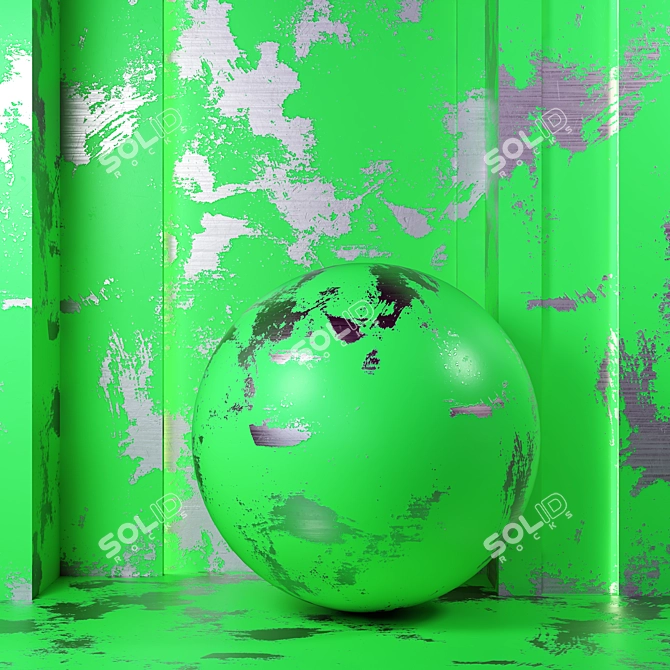 Painted Metal Textures 4k Set 3D model image 4