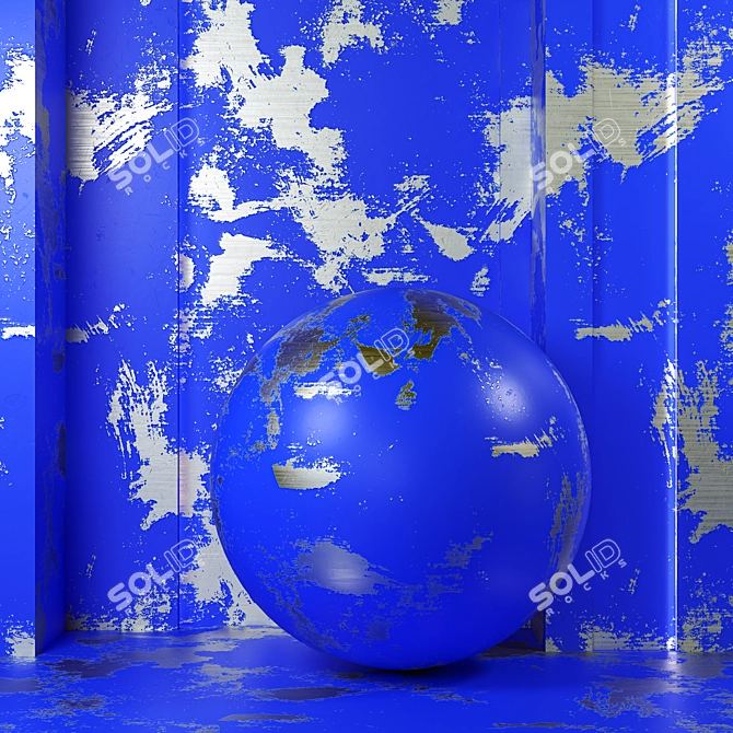 Painted Metal Textures 4k Set 3D model image 5