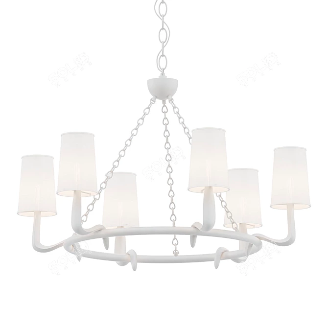 Elegant Gaya Medium Chandelier 3D model image 1