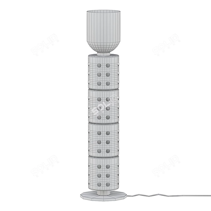 Sleek Modern Floor Lamp 3D model image 2