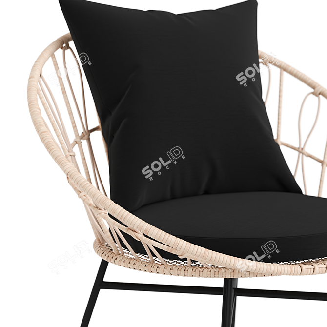 Rattan Patio and Garden Furniture Kit 3D model image 6