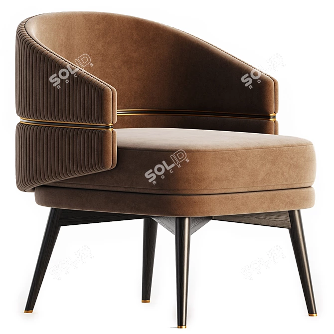 Stylish and Versatile Billy Armchair 3D model image 1