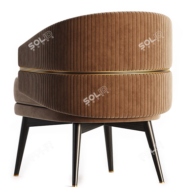 Stylish and Versatile Billy Armchair 3D model image 4