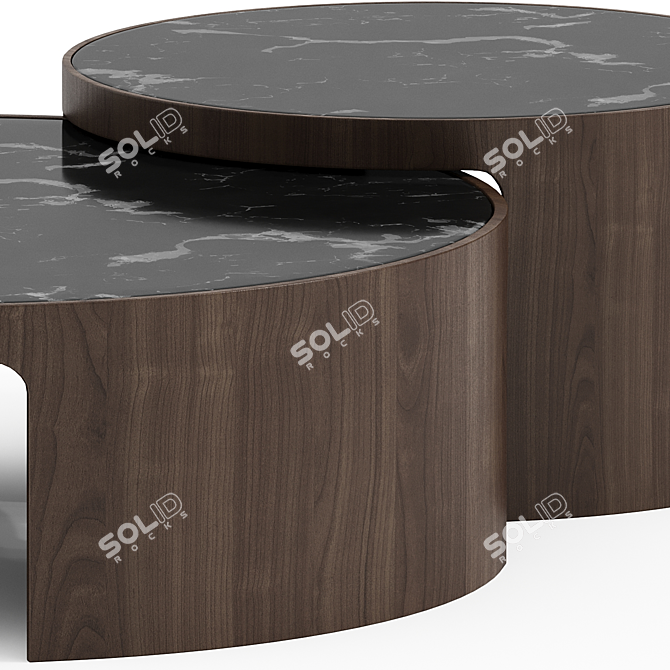 Modern Oliver Coffee Tables 3D model image 2