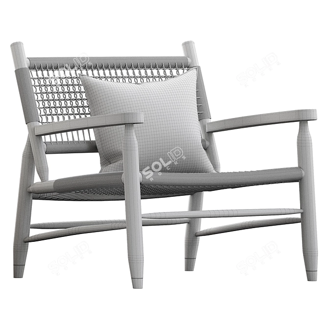 Modern Flexform Tessa Armchair 3D 3D model image 3