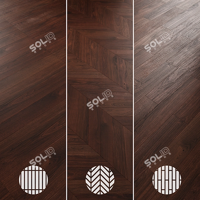 Oak Parquet Collection Bundle 3D model image 6