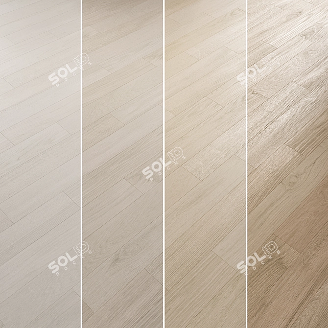 Oak Wood Flooring Collection 3D model image 2