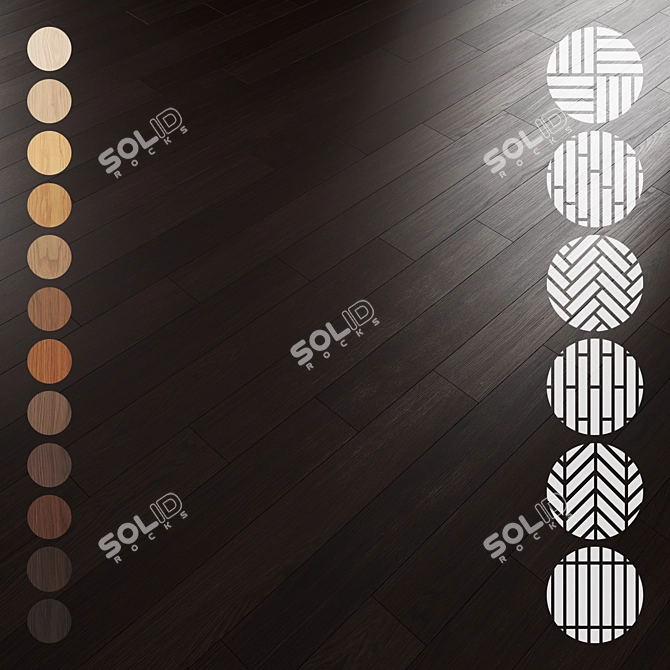 Oak Parquet 033 Collection 3D model image 1