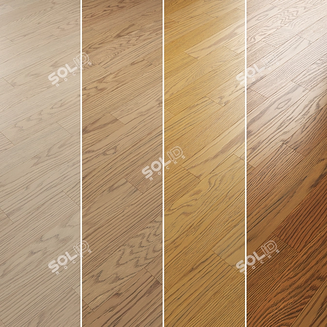  Oak Parquet Flooring Collection 3D model image 2