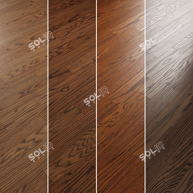  Oak Parquet Flooring Collection 3D model image 3