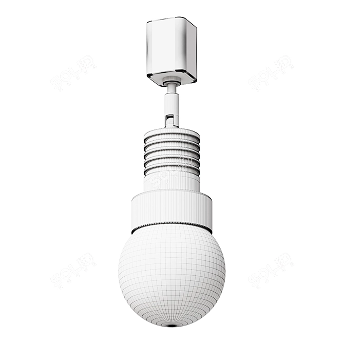 Versatile Track Lighting Solution 3D model image 2