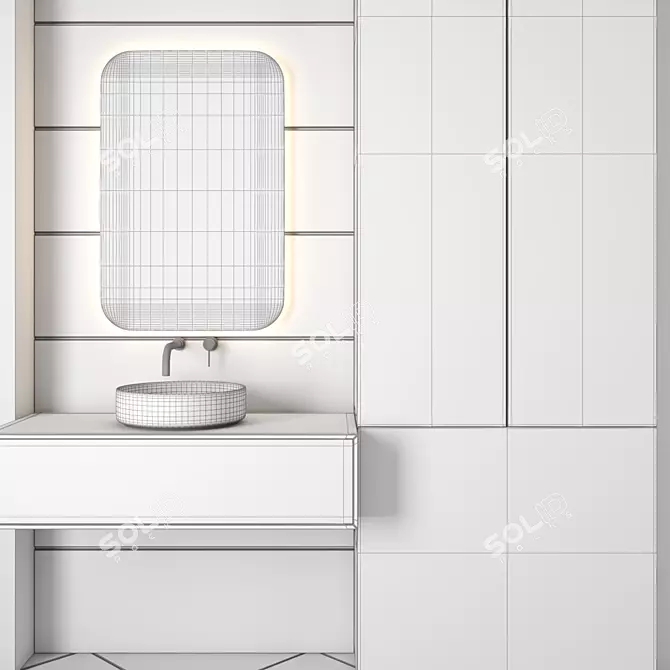 Bathroom Set 3D Model Collection 3D model image 5