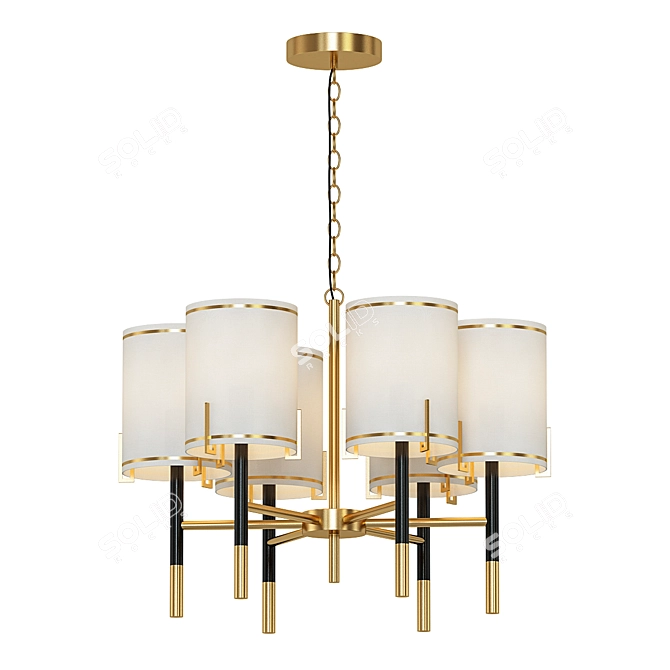 Copper Pendant Lighting Fixture 3D model image 1