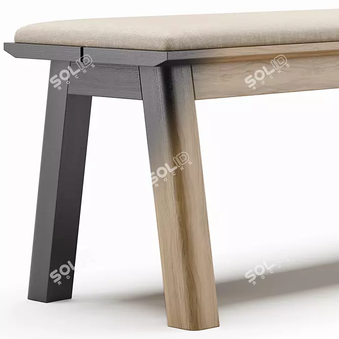 BuzziPicNic Wooden Bench Furnishing 3D model image 4