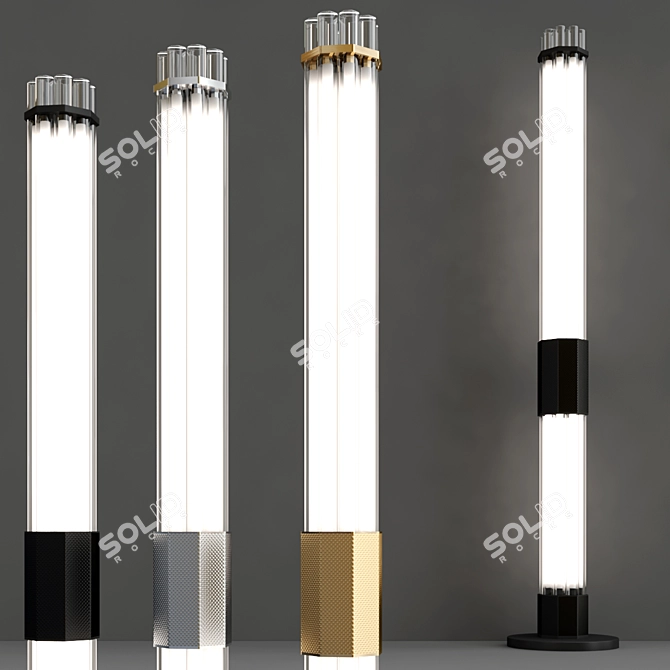  Sleek Modern Floor Lighting 3D model image 2