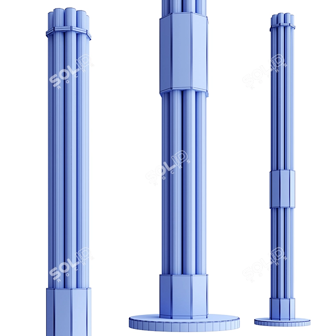  Sleek Modern Floor Lighting 3D model image 3