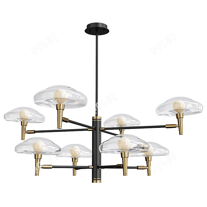 Sleek Modern Design Lamp Meduza 3D model image 1
