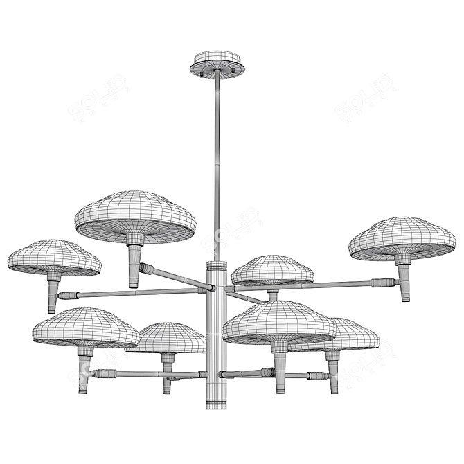 Sleek Modern Design Lamp Meduza 3D model image 2