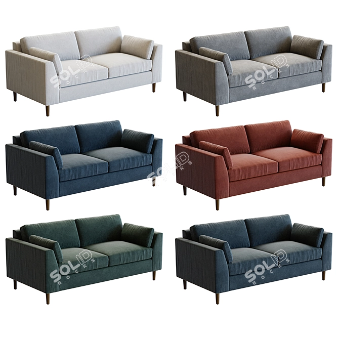 Avondale 73" Sofa 3D Model 3D model image 2