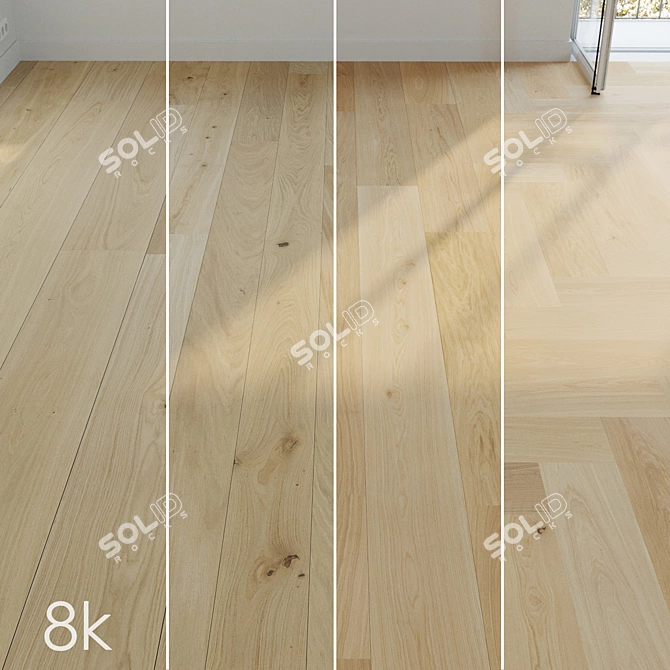 Oak Parquet Super Bundle 8K 3D model image 1