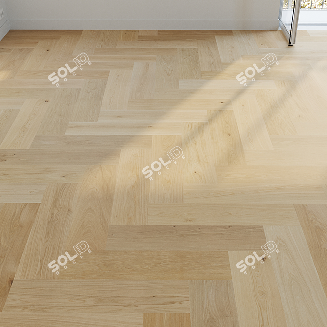 Oak Parquet Super Bundle 8K 3D model image 6