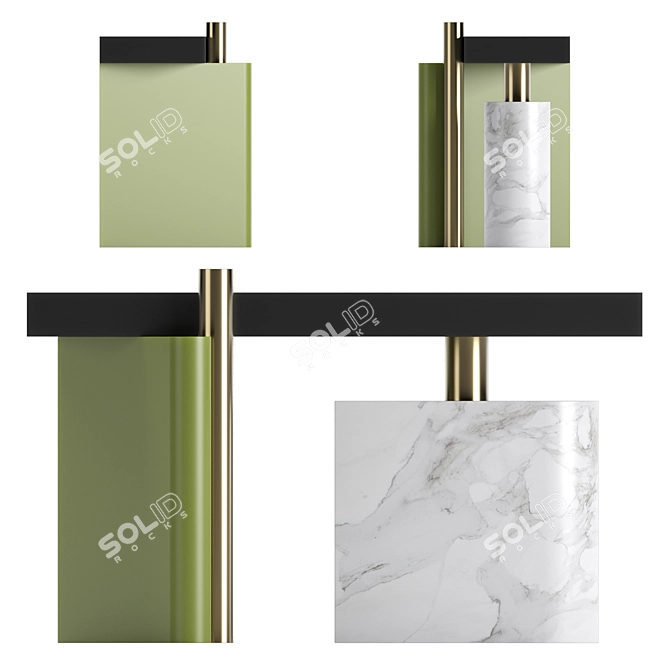 Julia Eliseeva Console: Elegant Design 3D model image 6